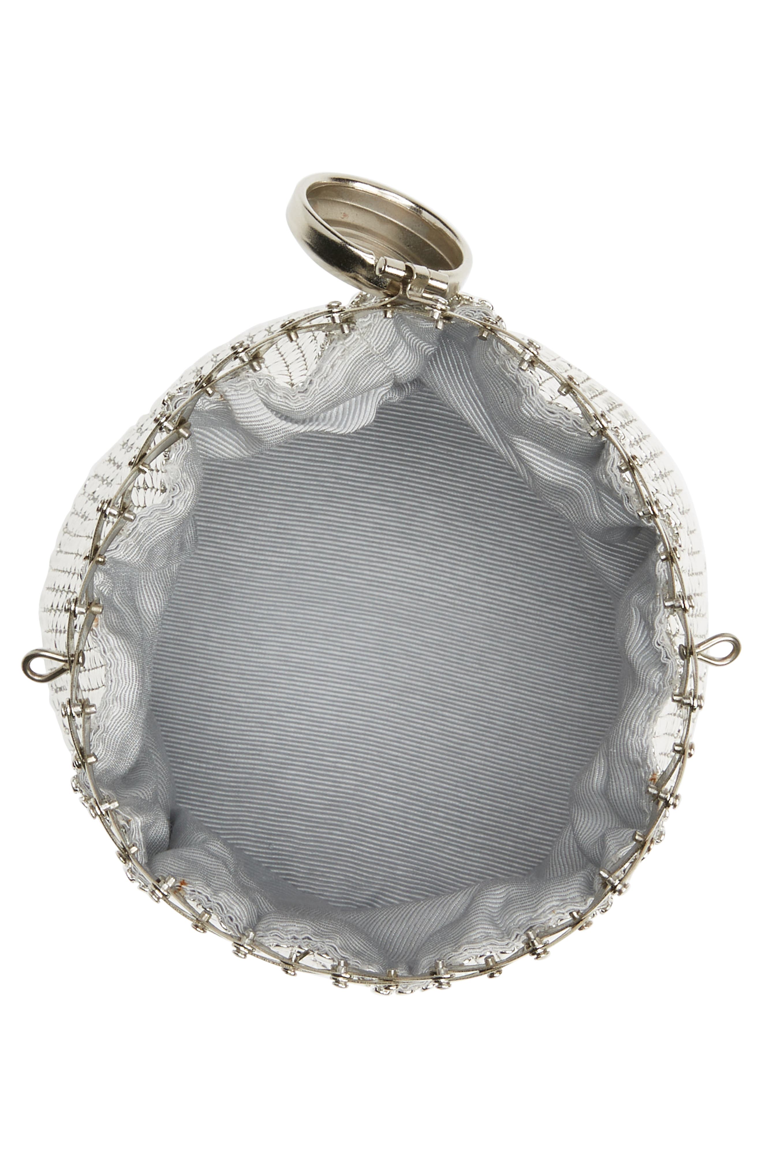 Whiting & Davis Millie Gate Top Clutch, Alternate, color, 