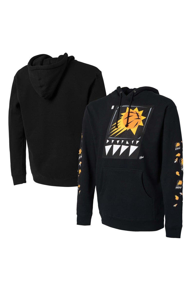 NBA X Naturel Men's NBA x Naturel Black Phoenix Suns No Caller ID Pullover Hoodie, Main, color, Black