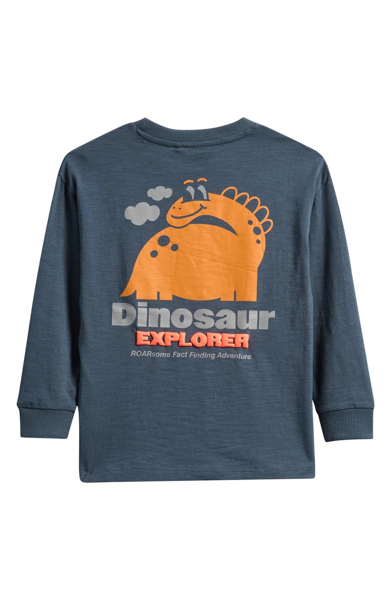 NEXT Kids' Dinosaur Graphic T-Shirt, Alternate, color, Grey