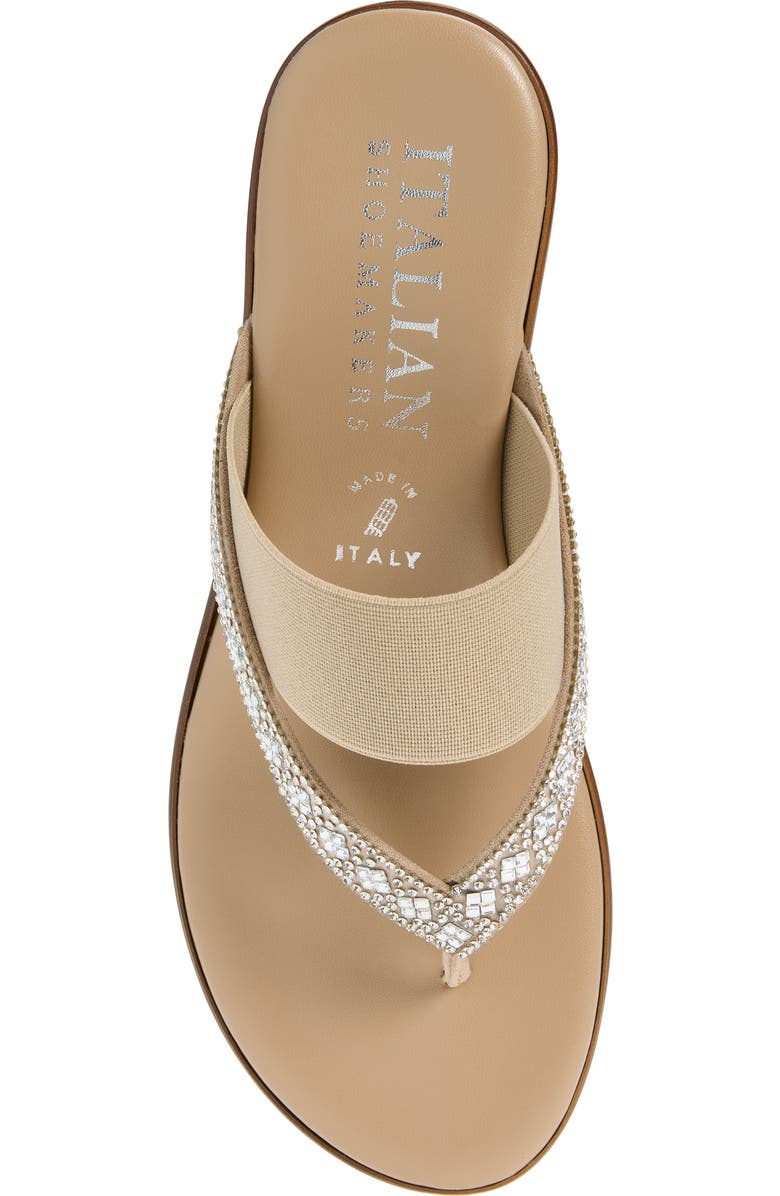 ITALIAN SHOEMAKERS Calver Wedge Sandal, Alternate, color, Taupe
