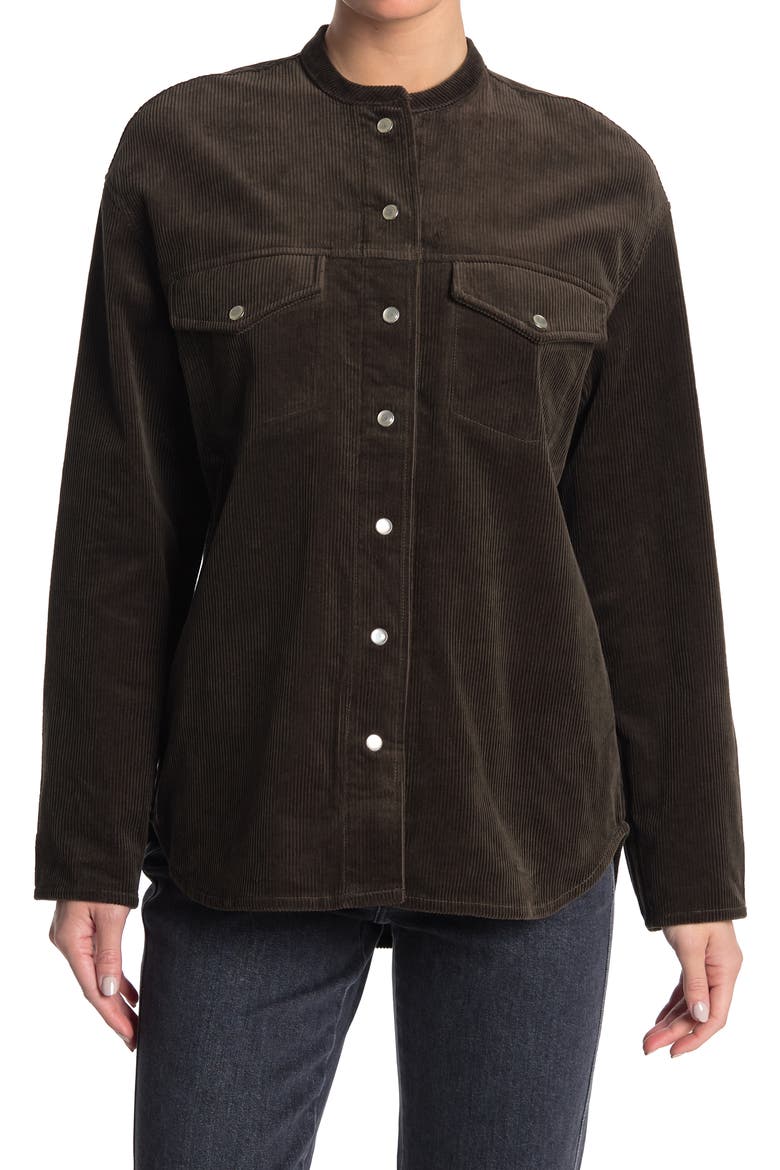 SAMSOE AND SAMSOE Simonie Shirt, Main, color, BLACK OLIVE