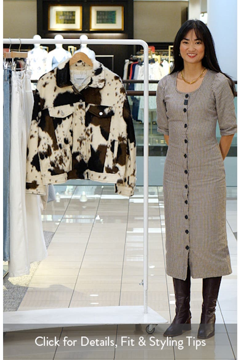 Cow Print Faux Fur Western Trucker Jacket video