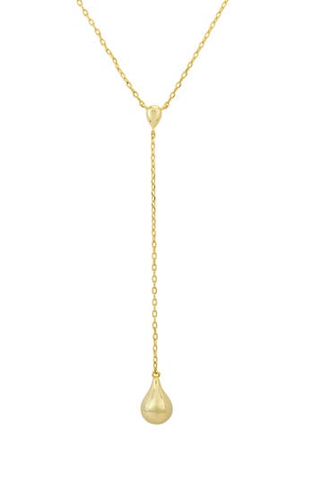 Savvy Cie Jewels 18k Gold Plated Teardrop Y-necklace