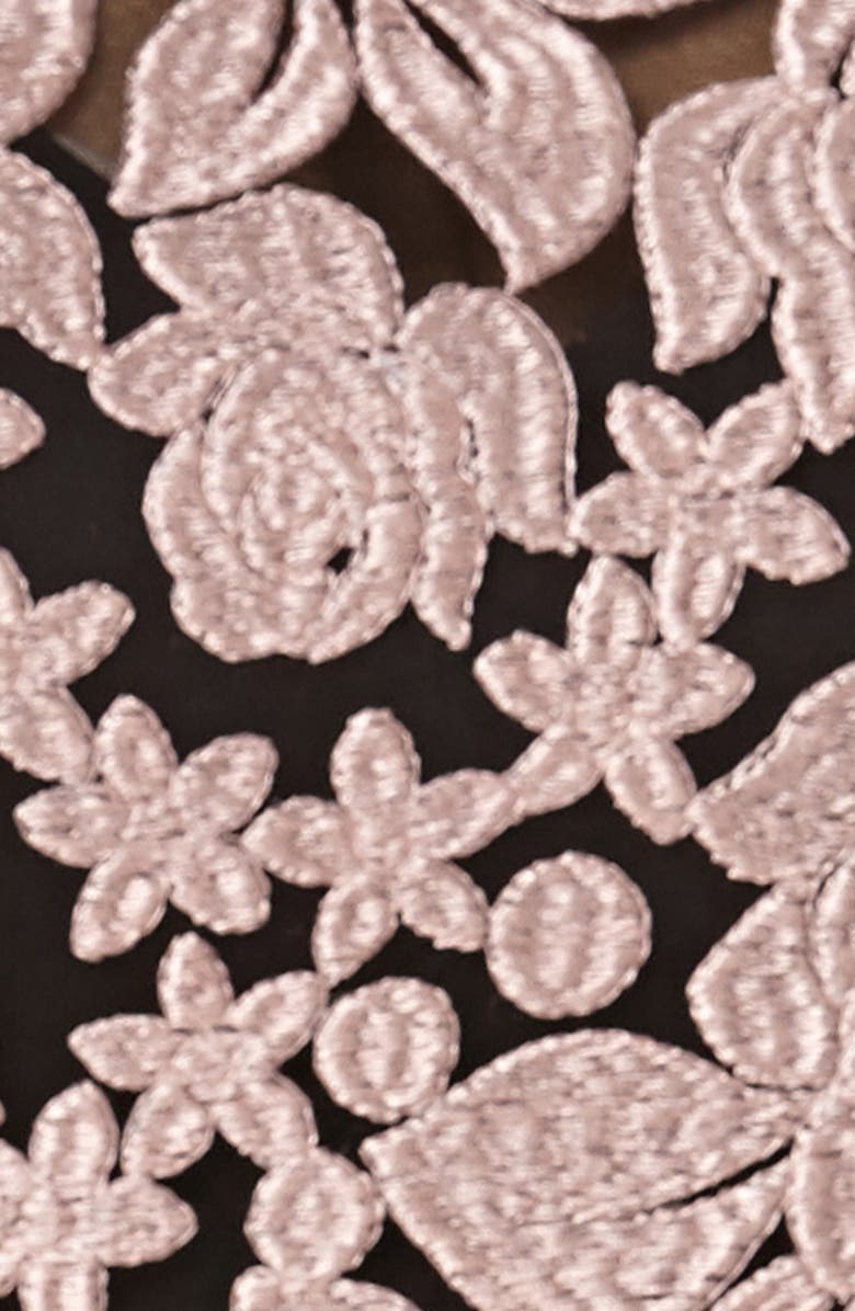 JS Collections Embroidered Peplum Column Gown, Alternate, color,