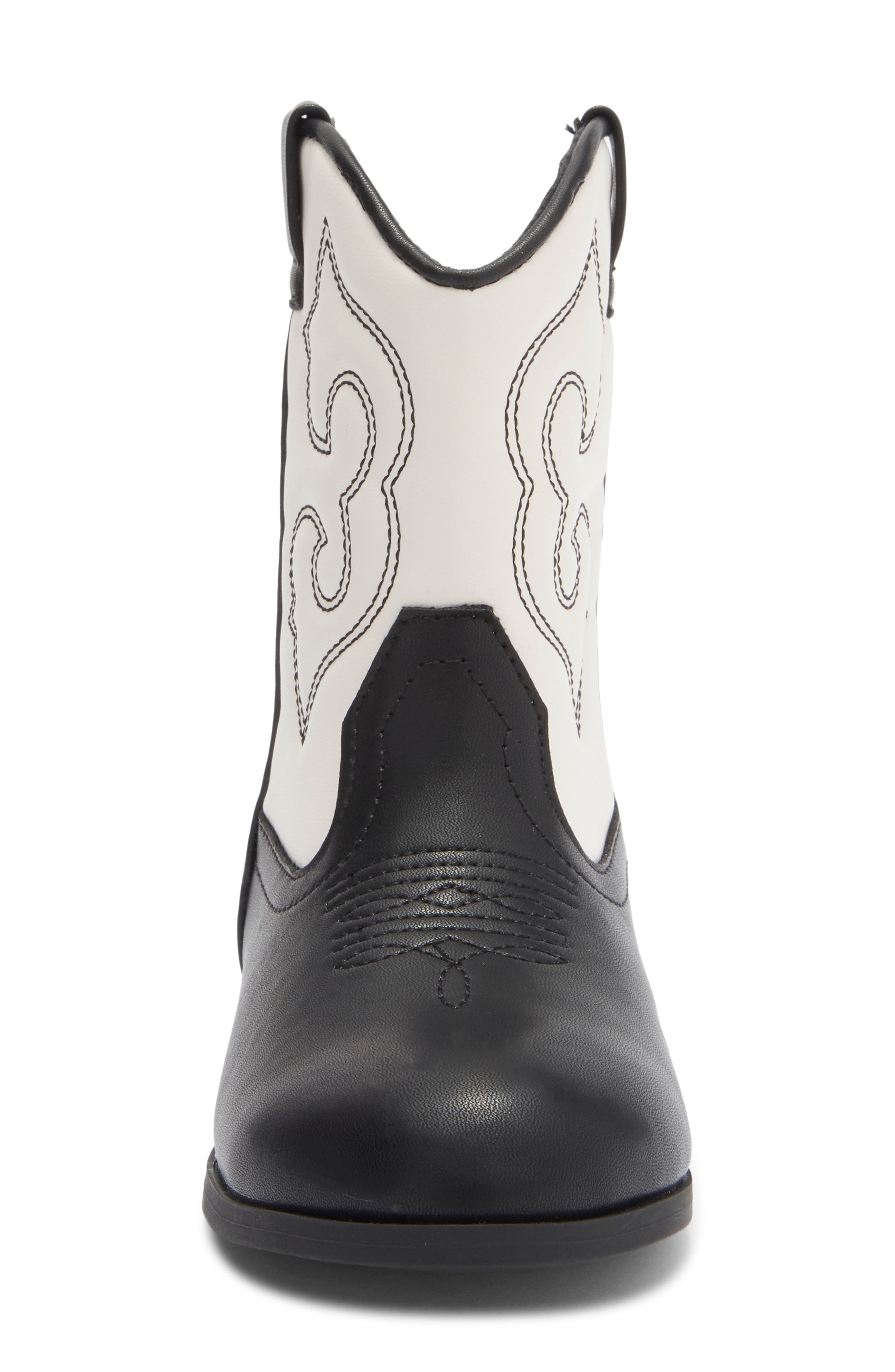 Harper Canyon Kids' Gabriela Western Boot, Alternate, color, Black White