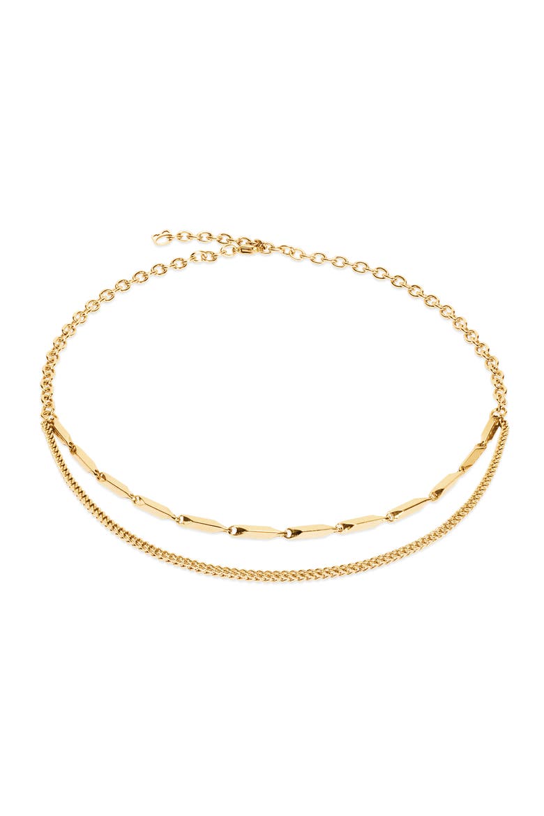 Twisted Layers Necklace, Main, color, Gold
