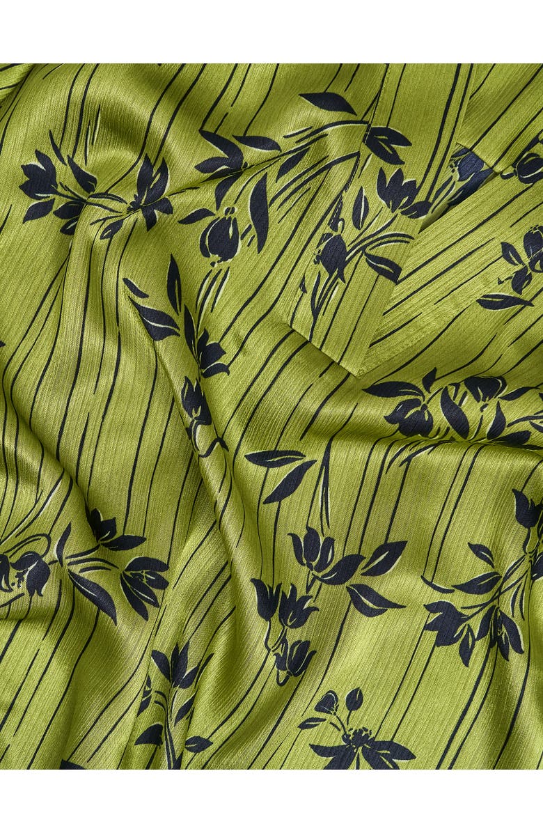 HOBBS LONDON Fara Blouse, Alternate, color, Green Navy