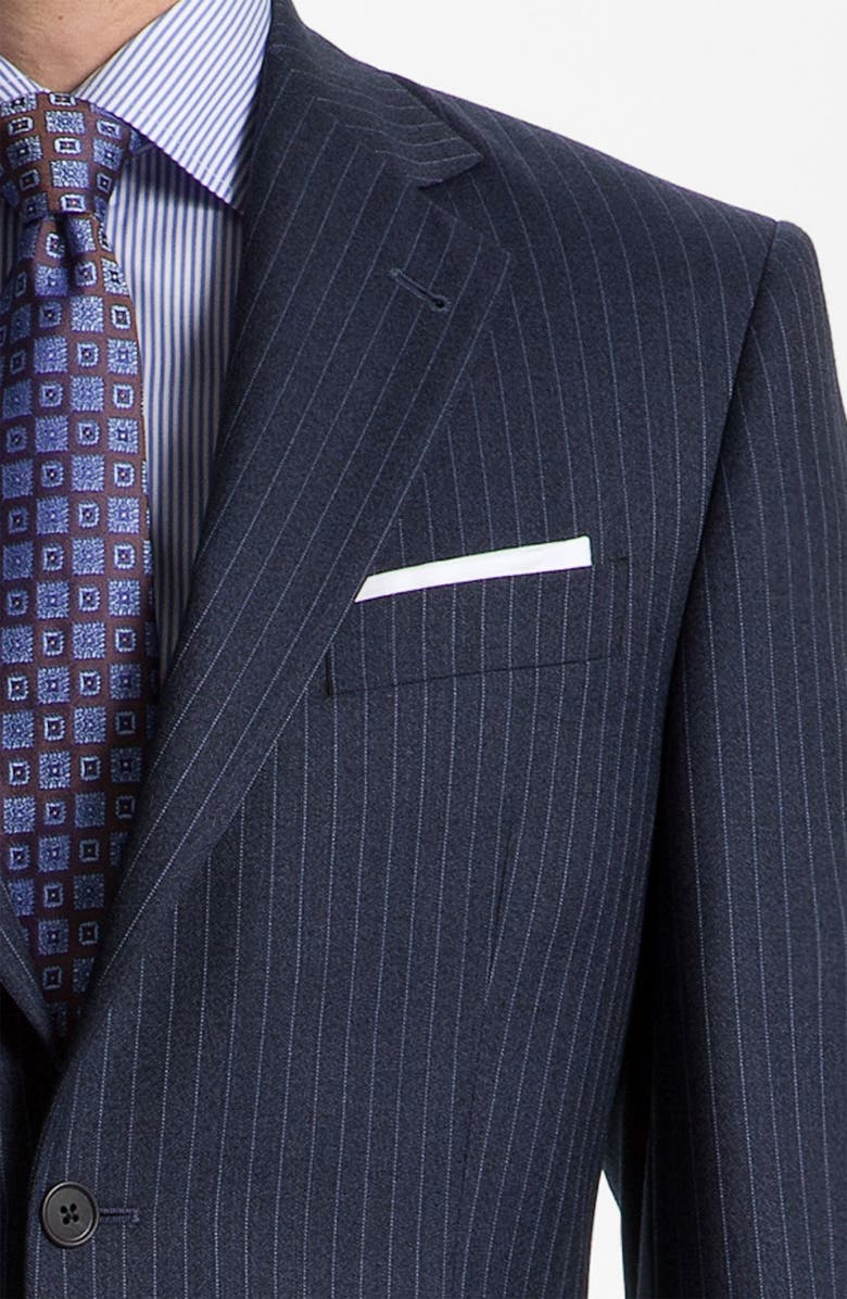 Joseph Abboud 'Signature Silver' Stripe Suit, Alternate, color, 