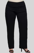 24seven Comfort Apparel High Waist Straight Leg Pants