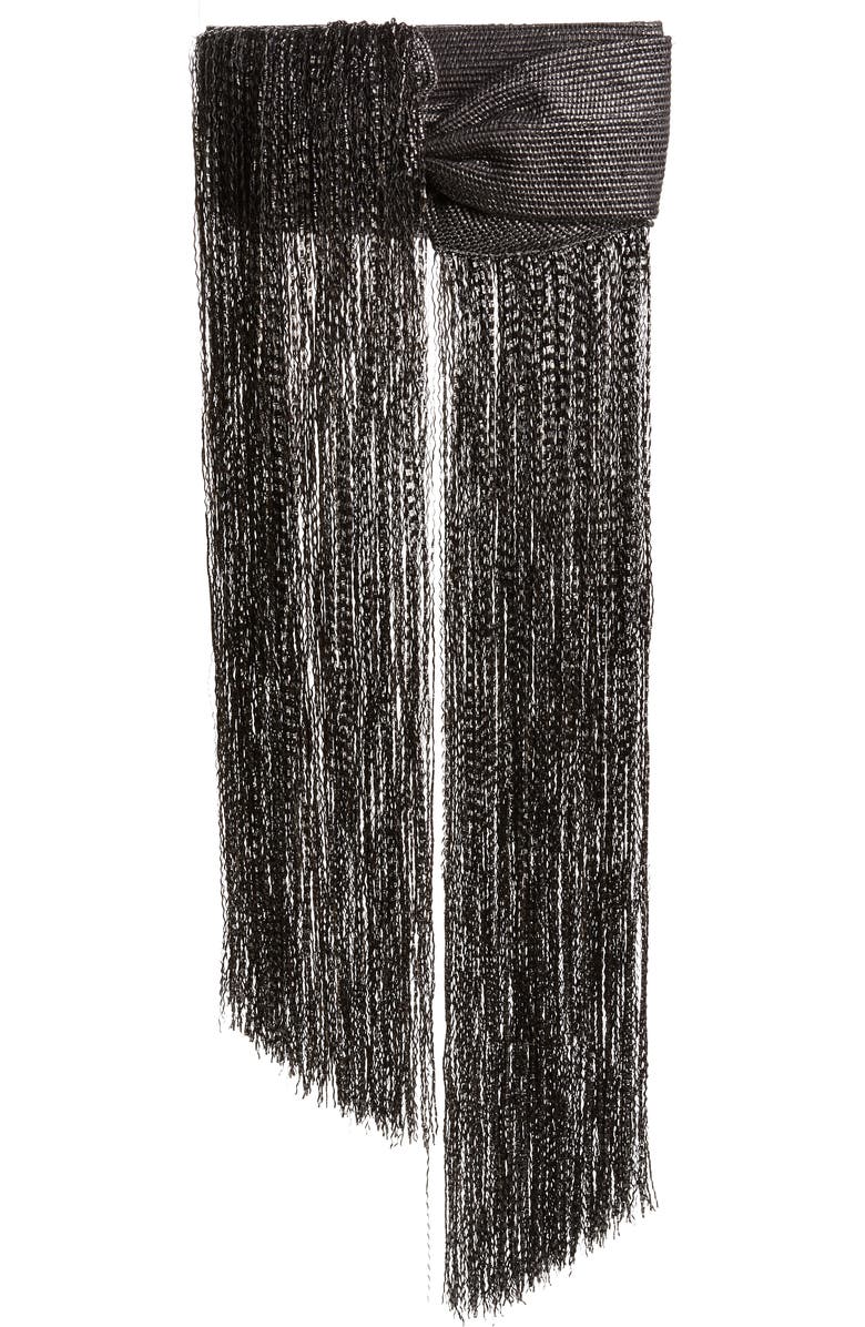 Cult Gaia Banu Mini Fringe Clutch, Main, color,