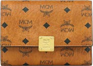 MCM Aren Trifold Wallet in Visetos