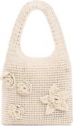 Desigual Crochet Flower Cotton Shoulder Bag