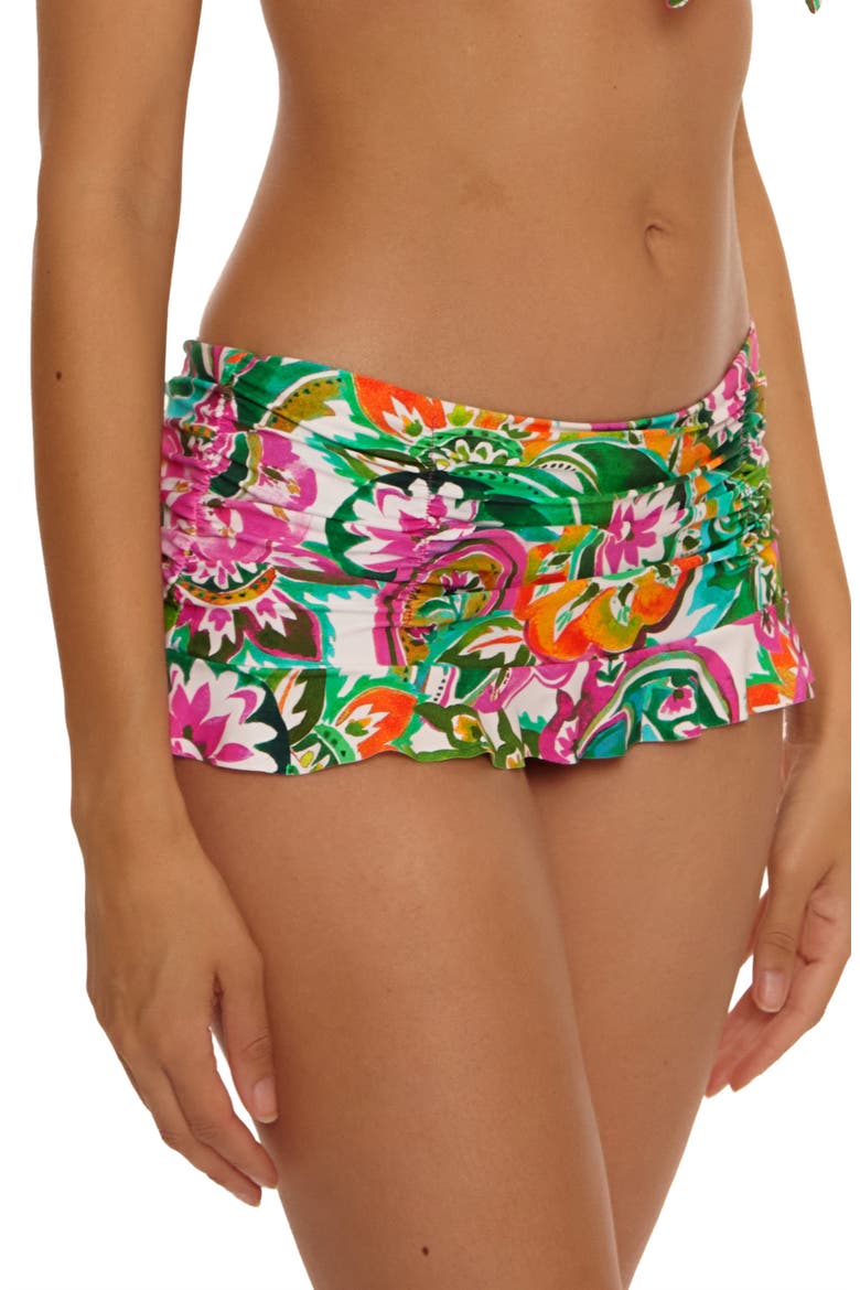 La Vie Skirted Bikini Bottoms, Alternate, color, MULTI