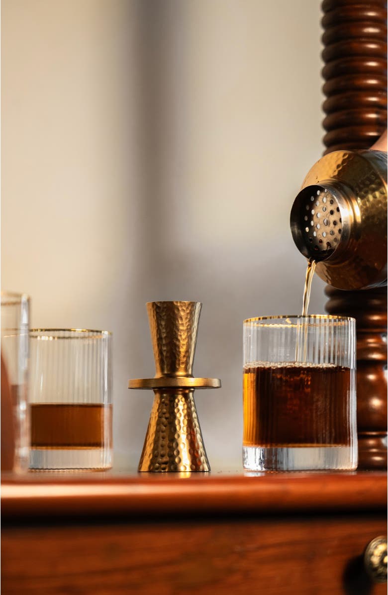 The Collective Home Pebbled Jigger, Alternate, color, Gold