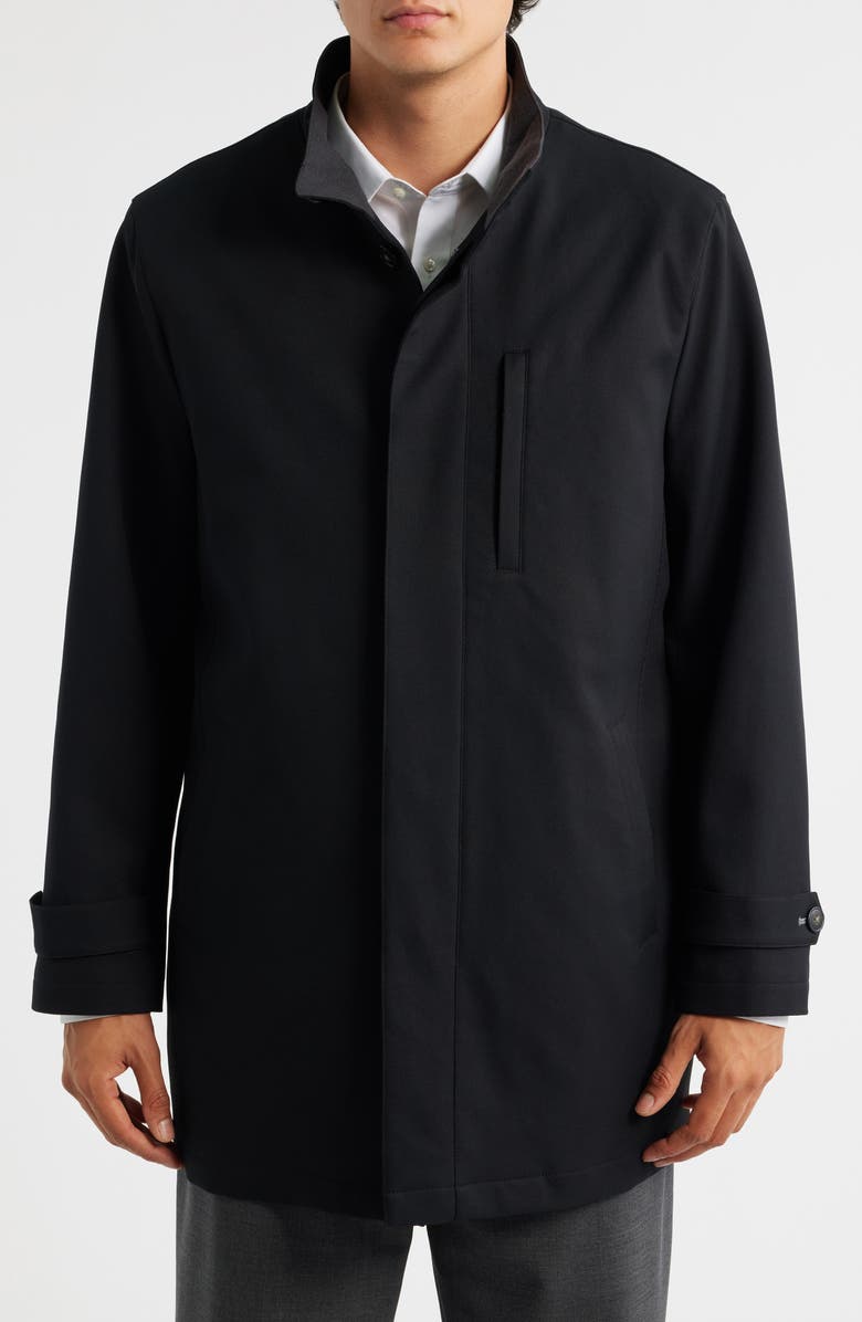 Hart Schaffner Marx Colfax Waterproof Raincoat, Alternate, color, Black