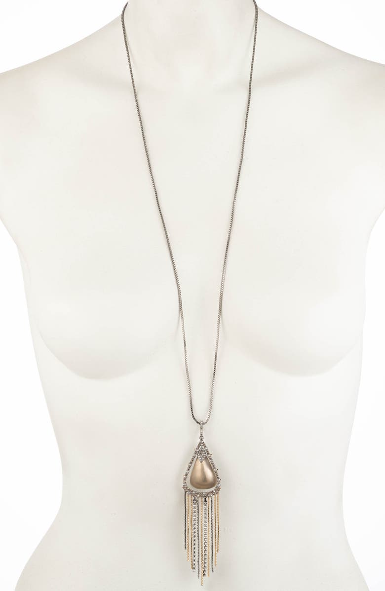 Alexis Bittar Long Crystal Encrusted Pendant Necklace, Alternate, color, 