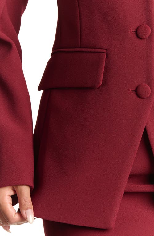 Naked Wardrobe Fitted Blazer In Cabernet