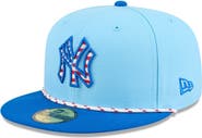 New Era Men's New Era Light Blue/Blue New York Yankees 2025 Fourth of July 59FIFTY Fitted Hat