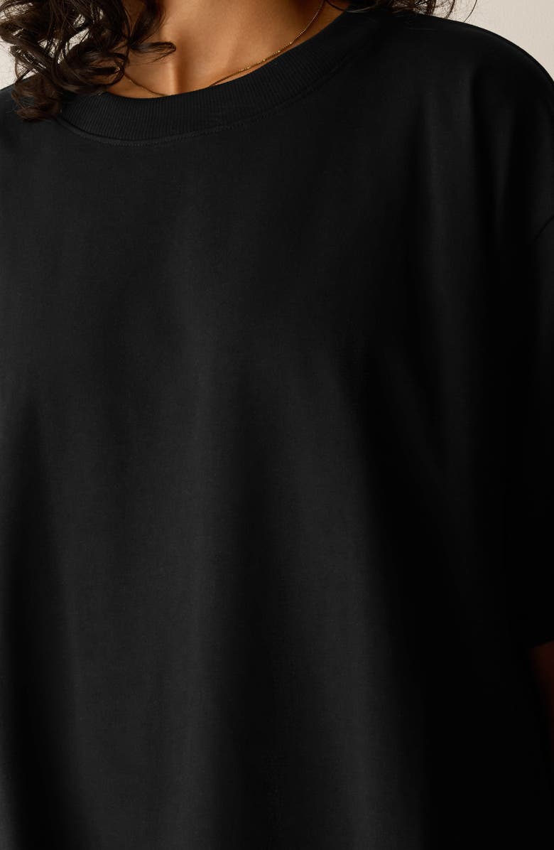 Eileen Fisher Oversize Crewneck Tunic, Alternate, color, Black