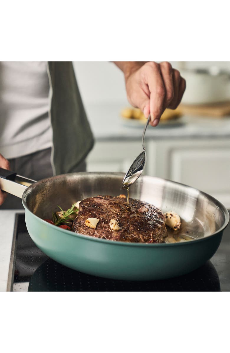 ZWILLING Pure 11-Inch Stainless Steel Green Sauté Pan, Alternate, color, Green