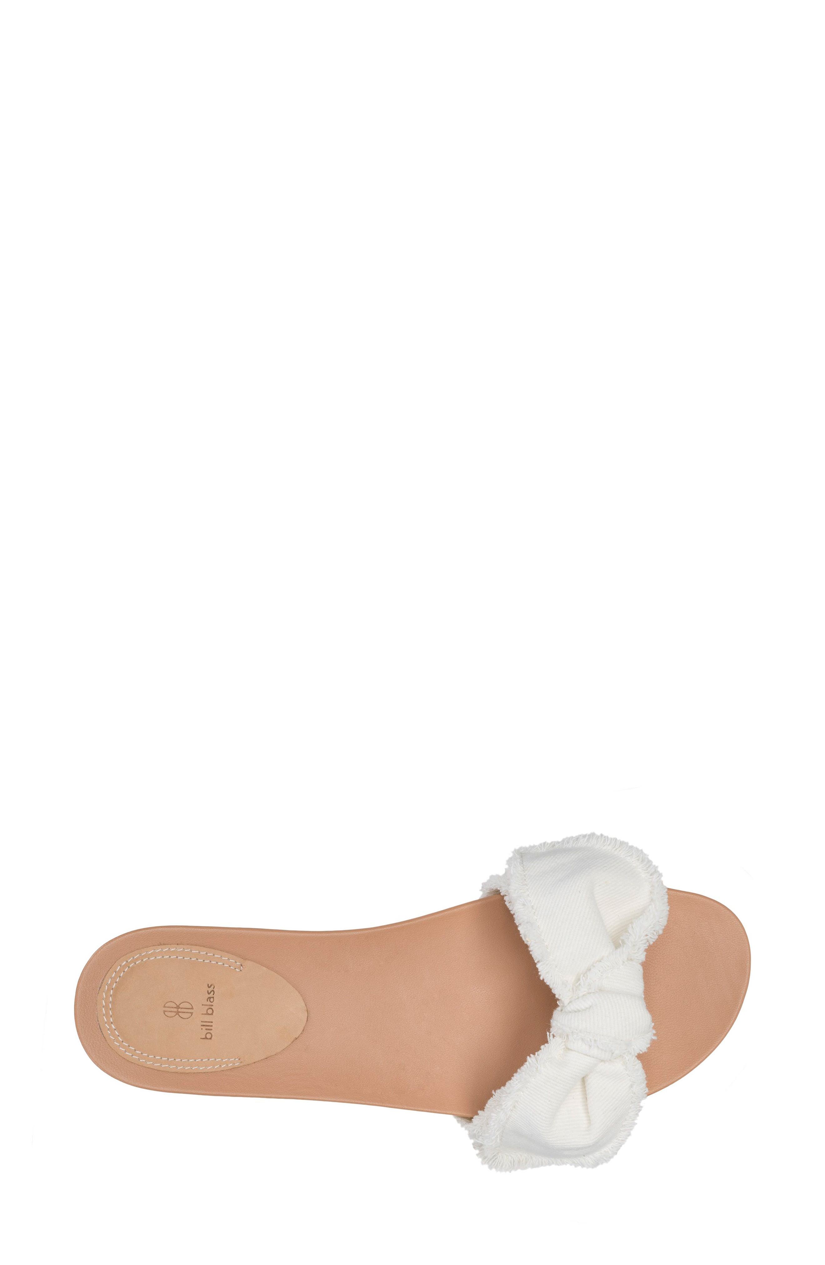 Carmen Slide Sandal, Alternate, color, WHITE DEMIN