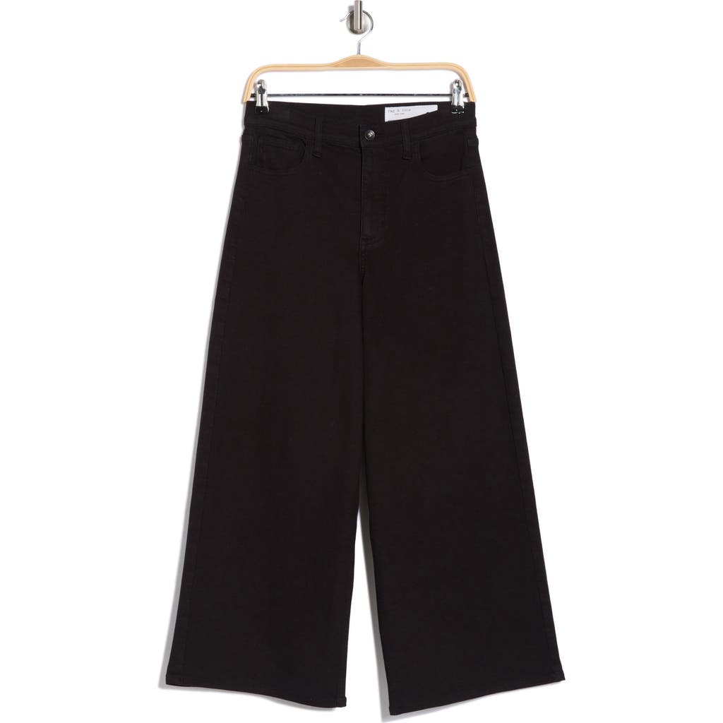 Rag & Bone Serena High Waist Crop Jeans In Blackrinse