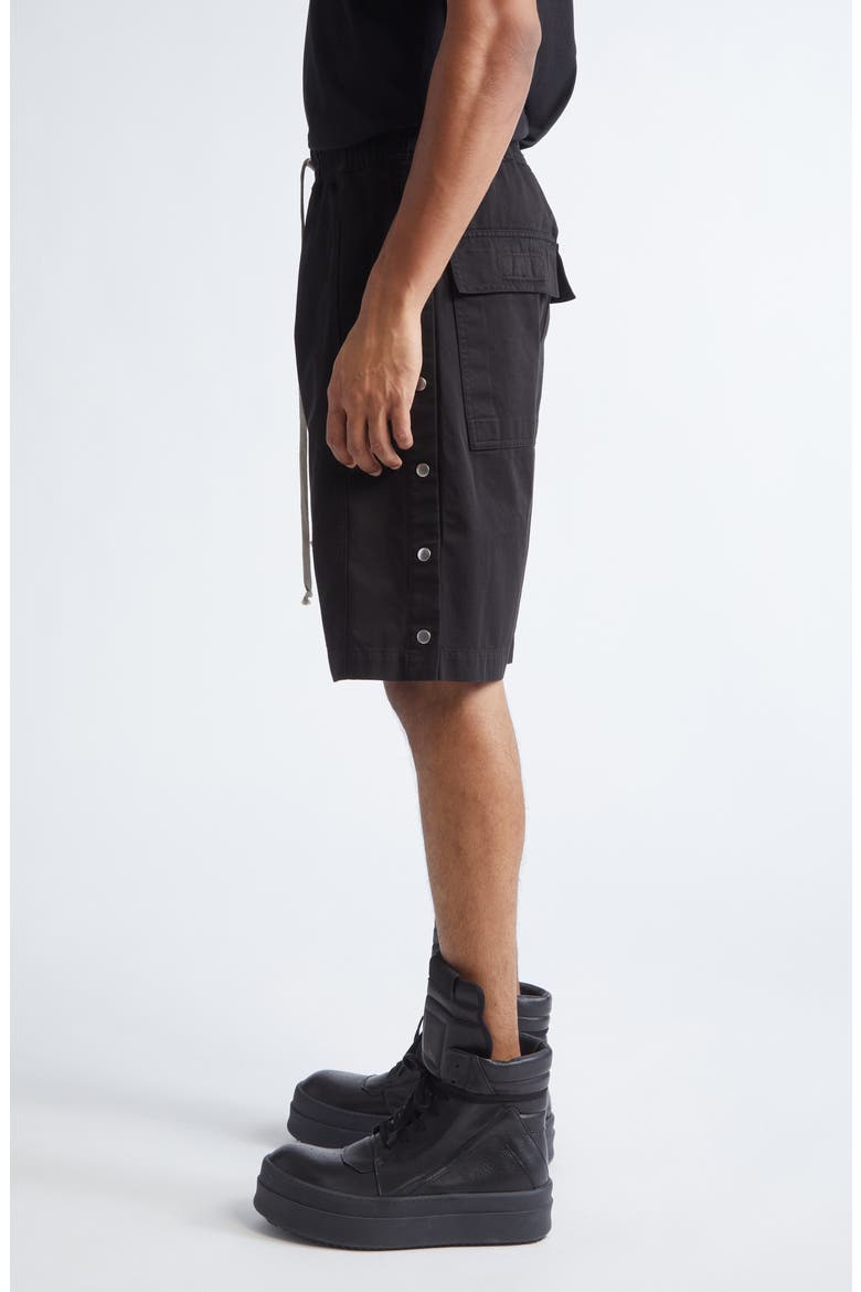 Pusher Cotton Shorts, Alternate, color, BLACK