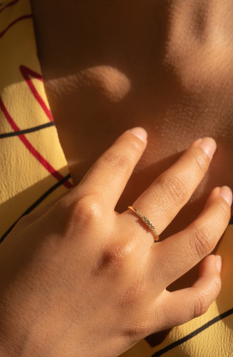 Jennie Kwon Designs Three Green Sapphire Equilibrium Ring, Alternate, color,