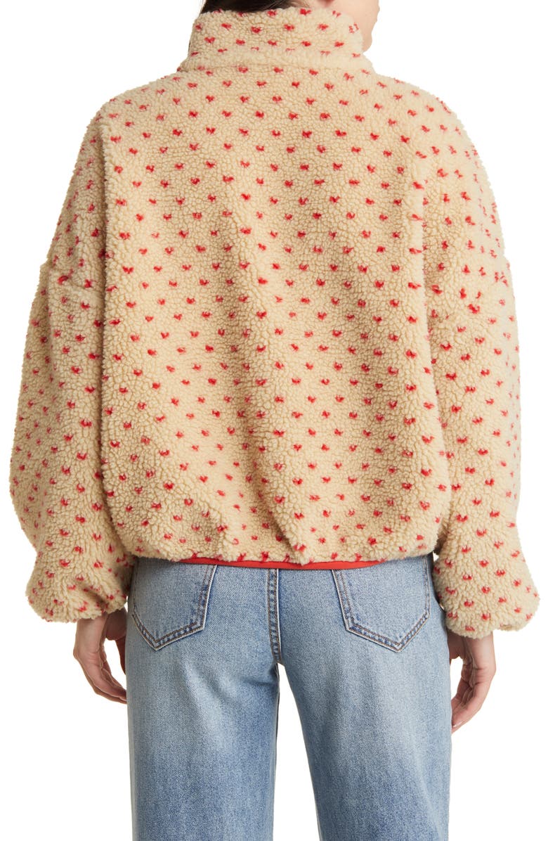 THE GREAT. Countryside High Pile Fleece Pullover, Alternate, color,