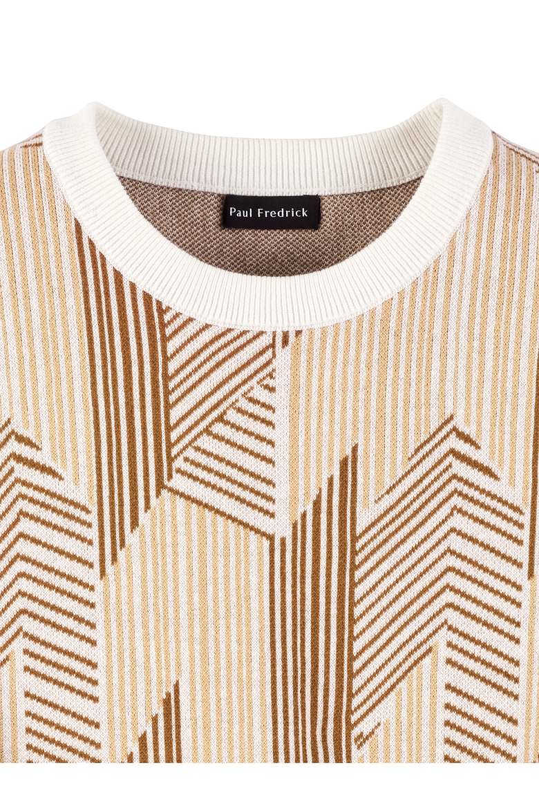 Cotton Crewneck Sweater, Alternate, color, Ivory
