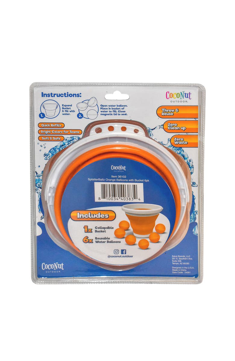 SplatterBallz Reusable Water Balloon Battle Kit, Alternate, color, Multicolored