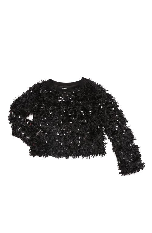 MIA New York Kids' Sequin Texture Sweater in Black  product