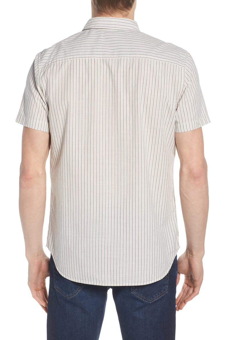 Nash Regular Fit Short Sleeve Sport Shirt, Alternate, color, NATURAL/DRIED S