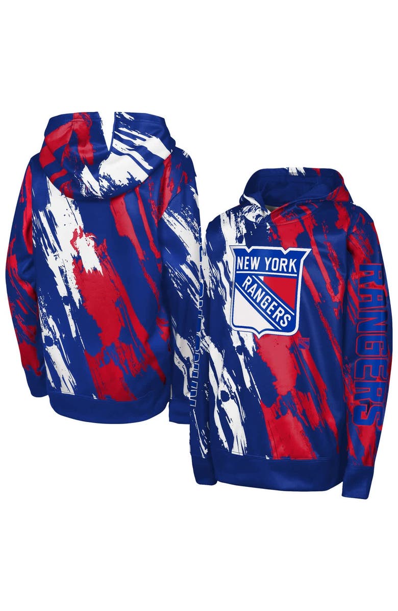 Outerstuff Preschool Blue New York Rangers Master Snipe Pullover Hoodie, Alternate, color,
