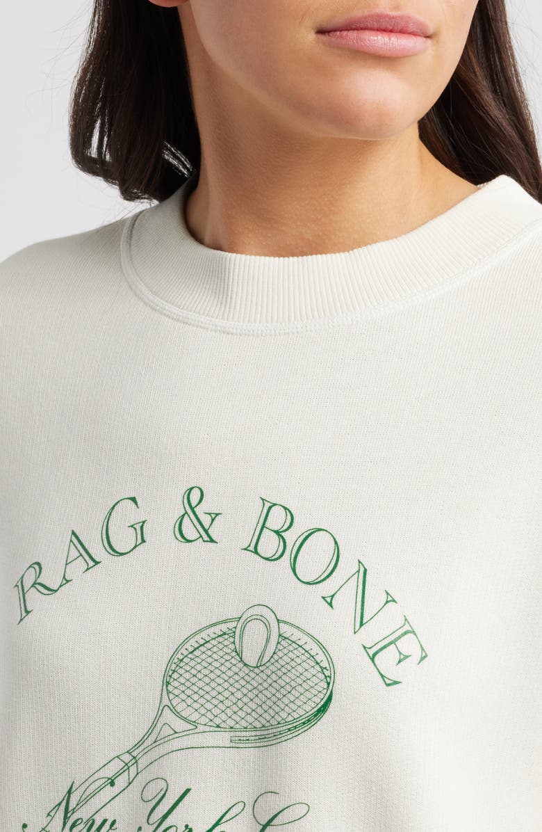 rag & bone Raquet Graphic Sweatshirt, Alternate, color, 