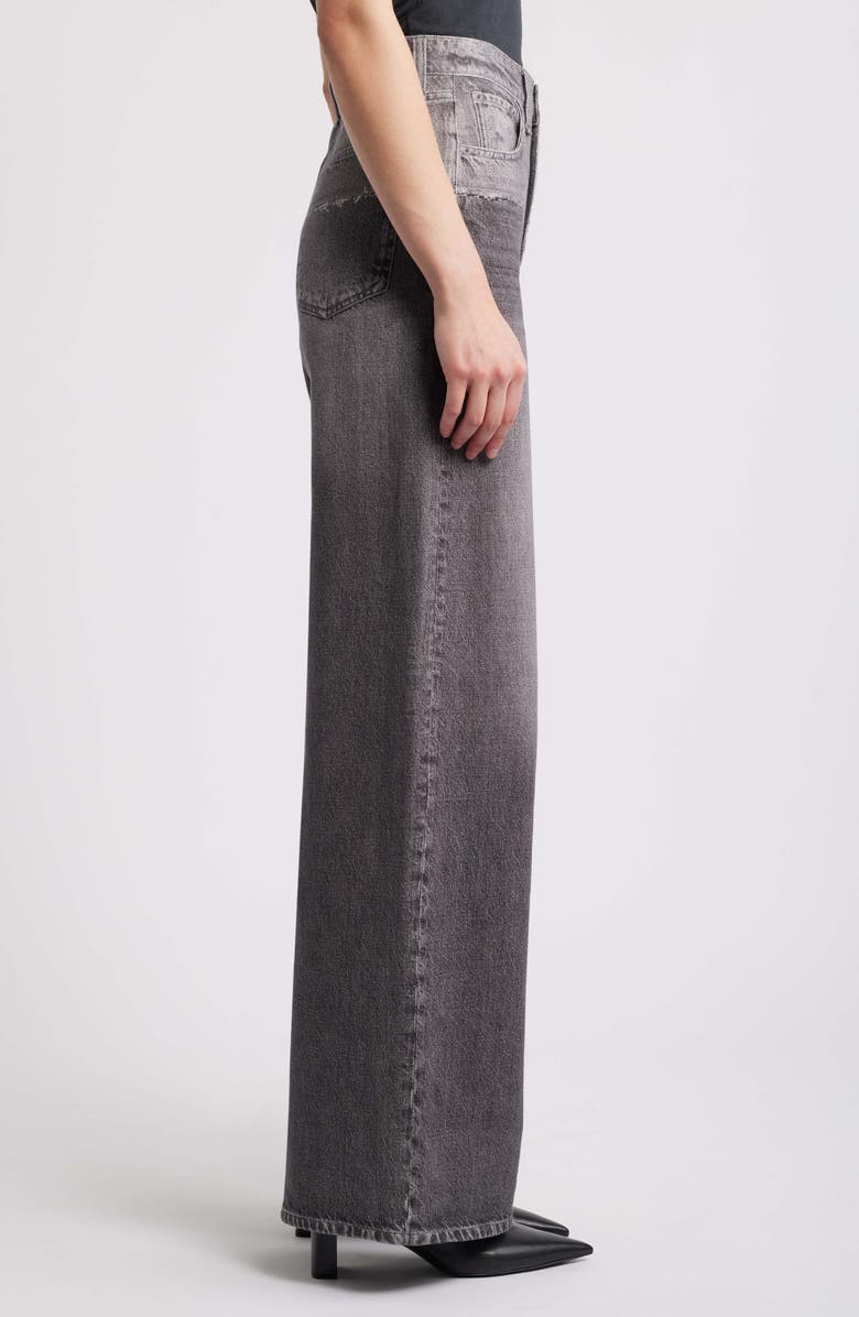 rag & bone Miramar Sofie High Waist Wide Leg Cotton Terry Sweatpant Jeans, Alternate, color,