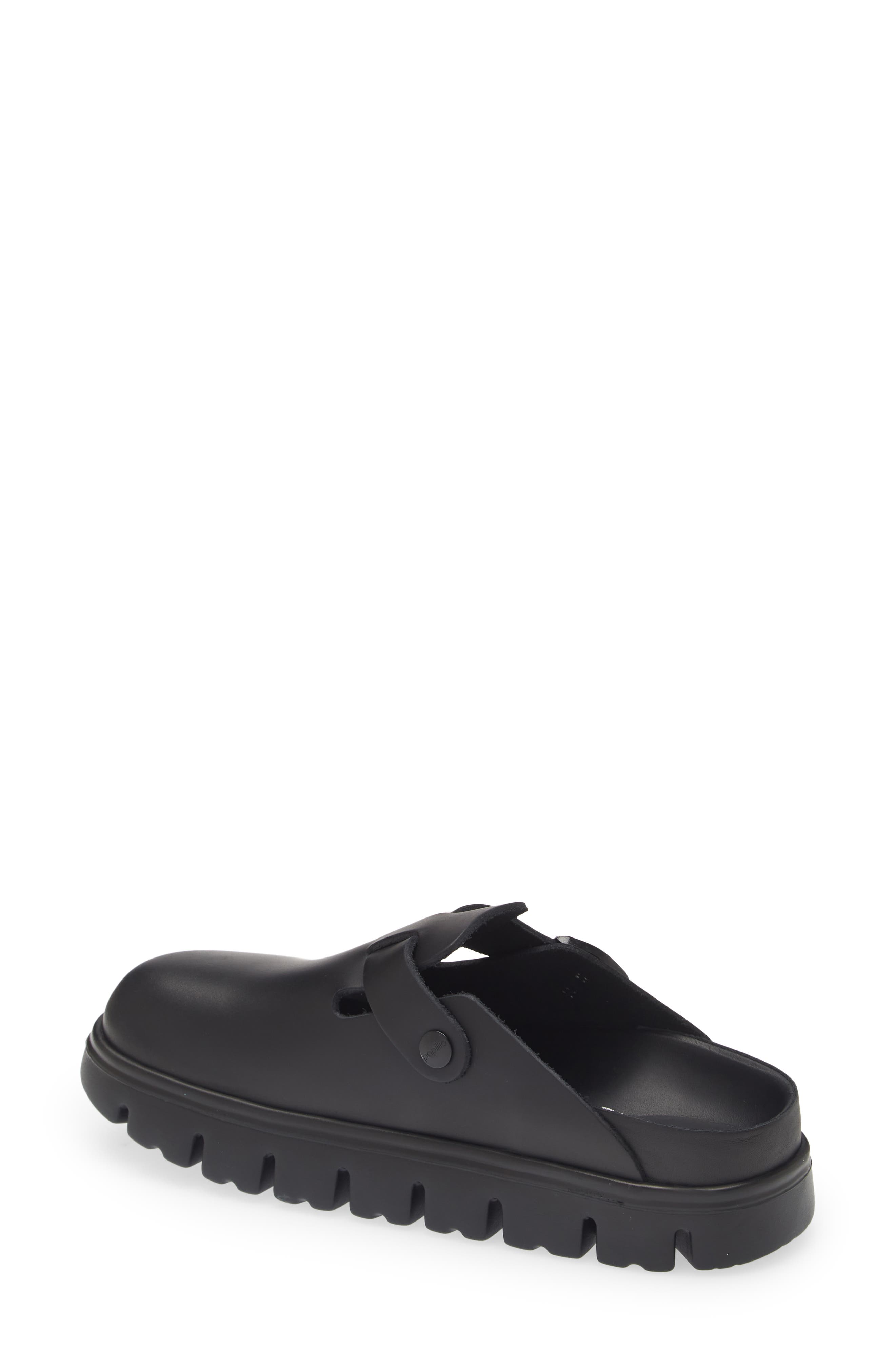 Birkenstock Papillio by Birkenstock Boston Chunky Exquisite Clog, Alternate, color, Black