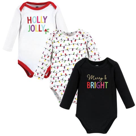 Infant Breathable Cotton Long-Sleeve Bodysuit Bundle 3 Count (Baby)