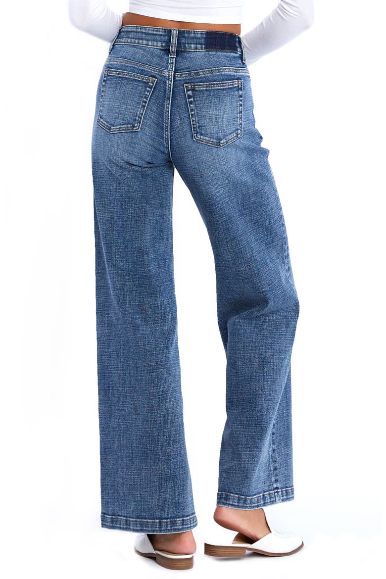 Mighty High Waist Wide Leg Jeans, Alternate, color, COSMIC BLUE