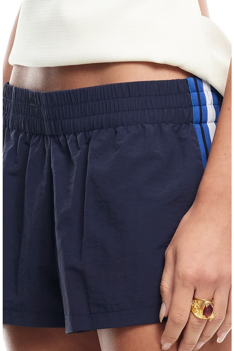 Twilight Stripe Low Rise Nylon Shorts, Alternate, color, MIDNIGHT