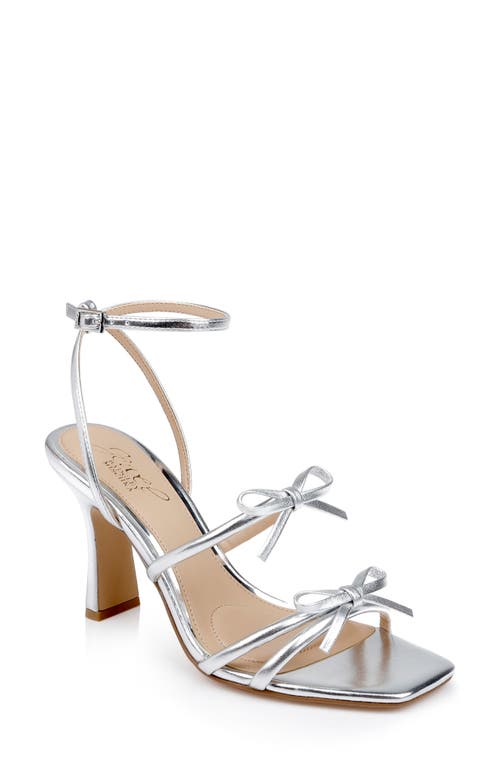 Jewel Badgley Mischka Women's Kiyomi Ii Stiletto Dress Sandals In Silver Metallic