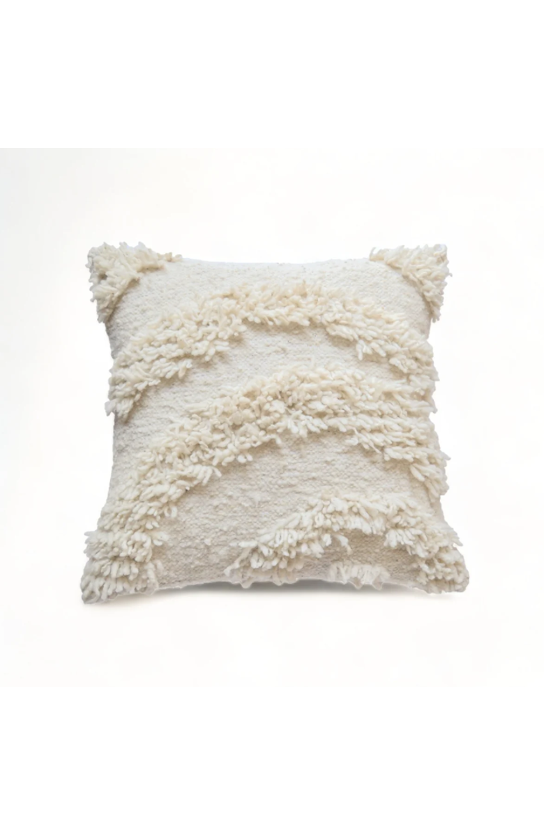 Meso Goods Miguel Wool Pillow Cover, Main, color, Cream