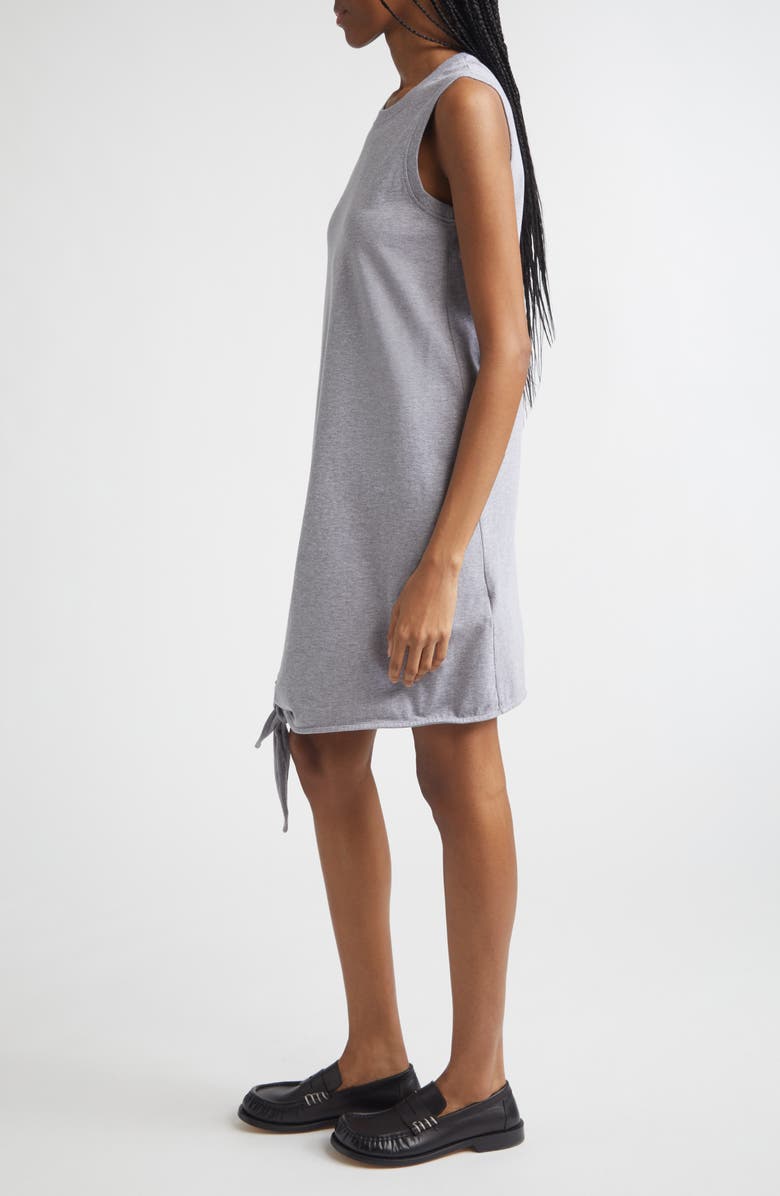 JW Anderson Hem Knot Tank Dress, Alternate, color, Mid Grey Melange