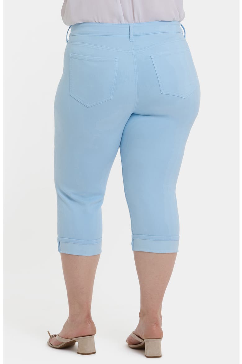 Marilyn Cool Embrace® Cuff Crop Straight Leg Jeans, Alternate, color, AQUATIC