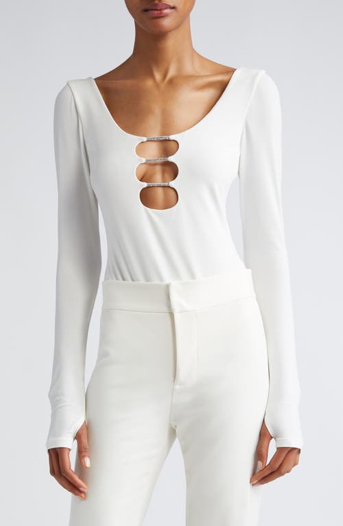 Alice And Olivia Alice + Olivia Kalena Bodysuit In White
