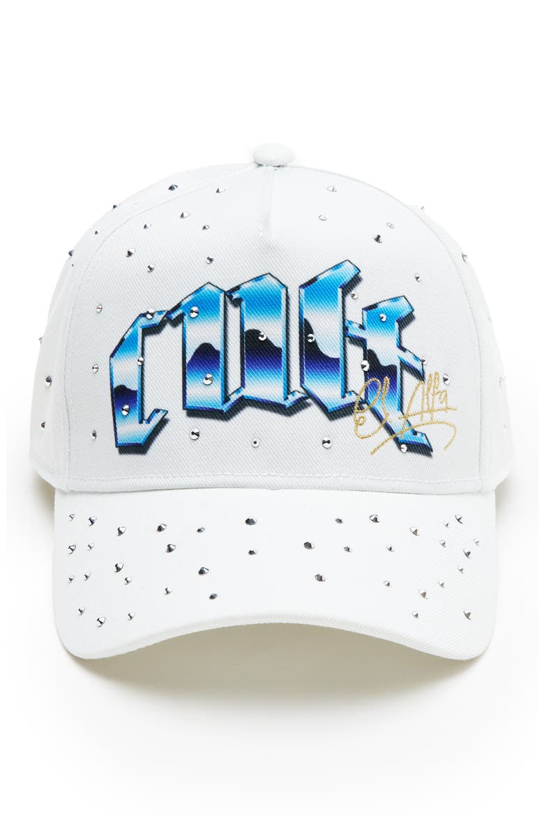x El Alfa Logo Baseball Cap, Alternate, color, WINTER WHITE