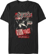 Anthrax Men's Anthrax Welcome To Your Nightmare Distressed Graphic T-Shirt