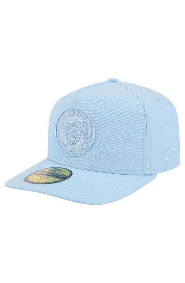 New Era Men's New Era Light Blue Philadelphia Union Color Pack A-Frame 59FIFTY Fitted Hat, Main, color, Light Blue