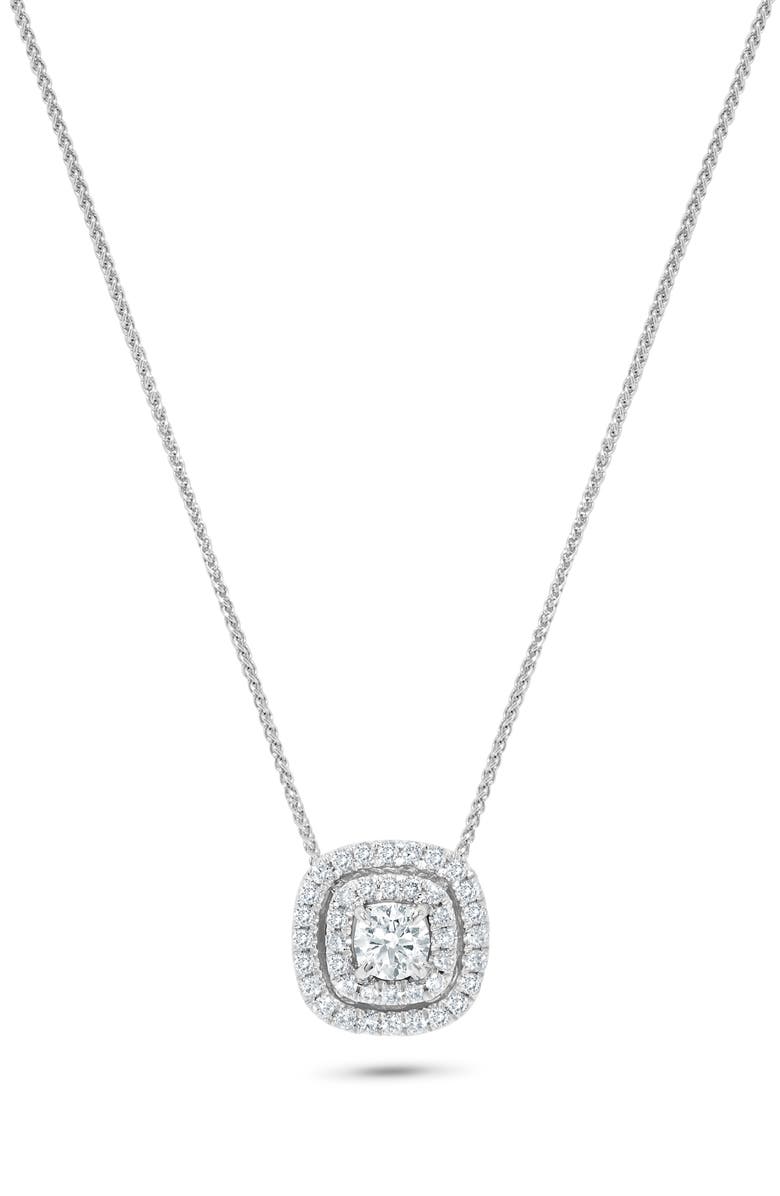 H.J. Namdar 14K Gold Diamond Halo Pendant Necklace - 0.52 ctw, Main, color, 