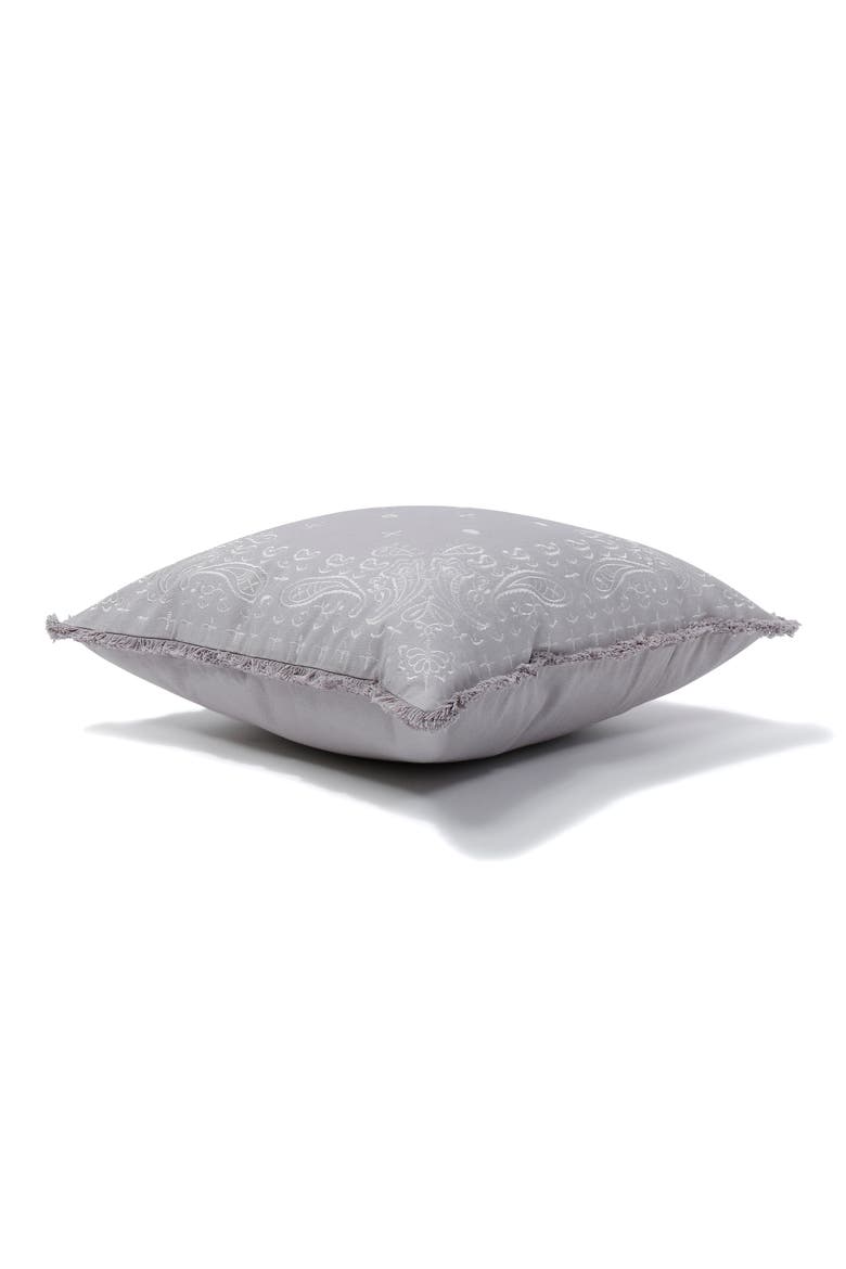 NFC HOME Paisley Accent Pillow, Alternate, color, GREY COMBO